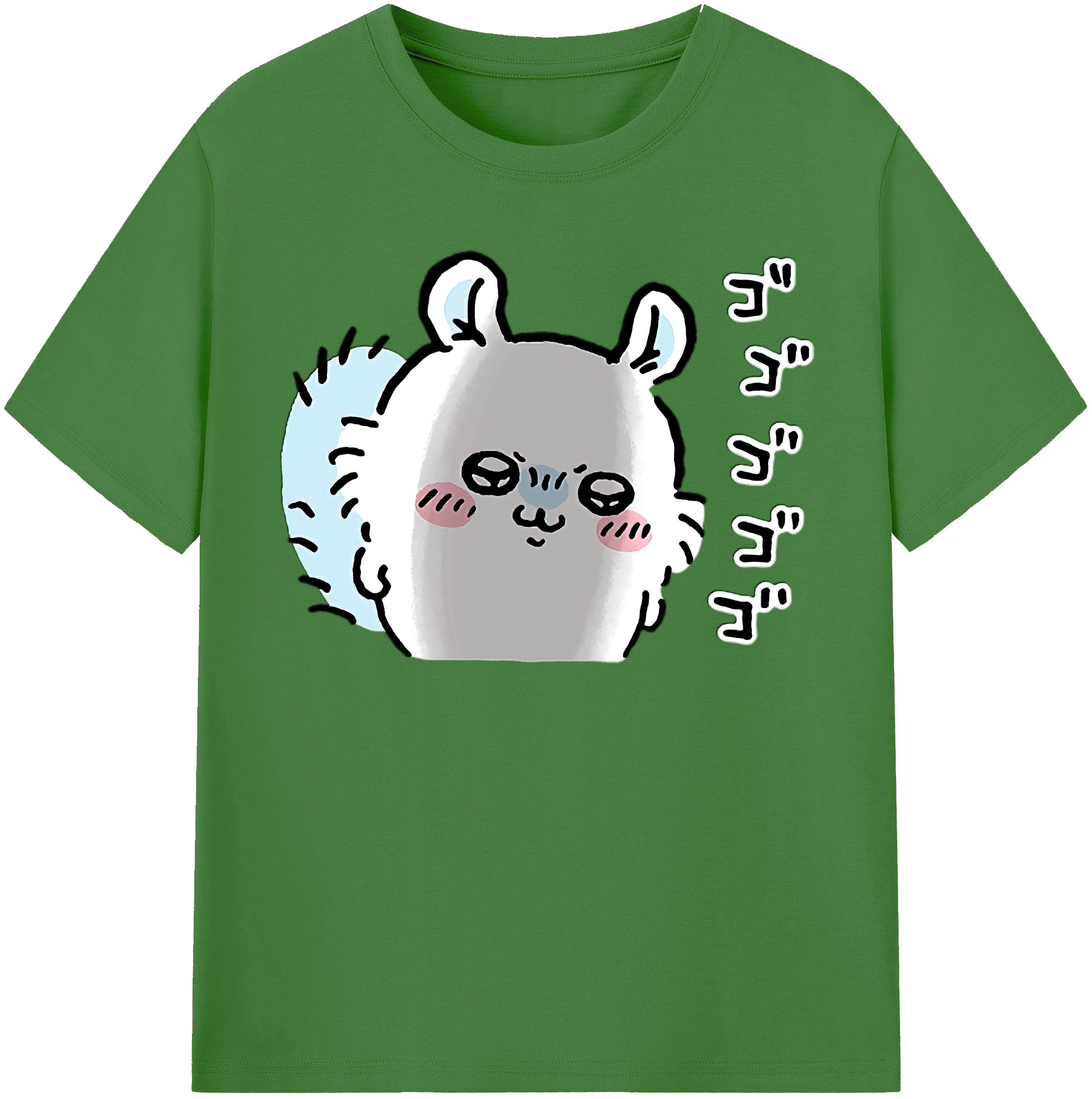 （画像用） ちいかわ モモンガ Chii-kawa Momonga レディースカジュアルプリントTシャツ（綿100％）